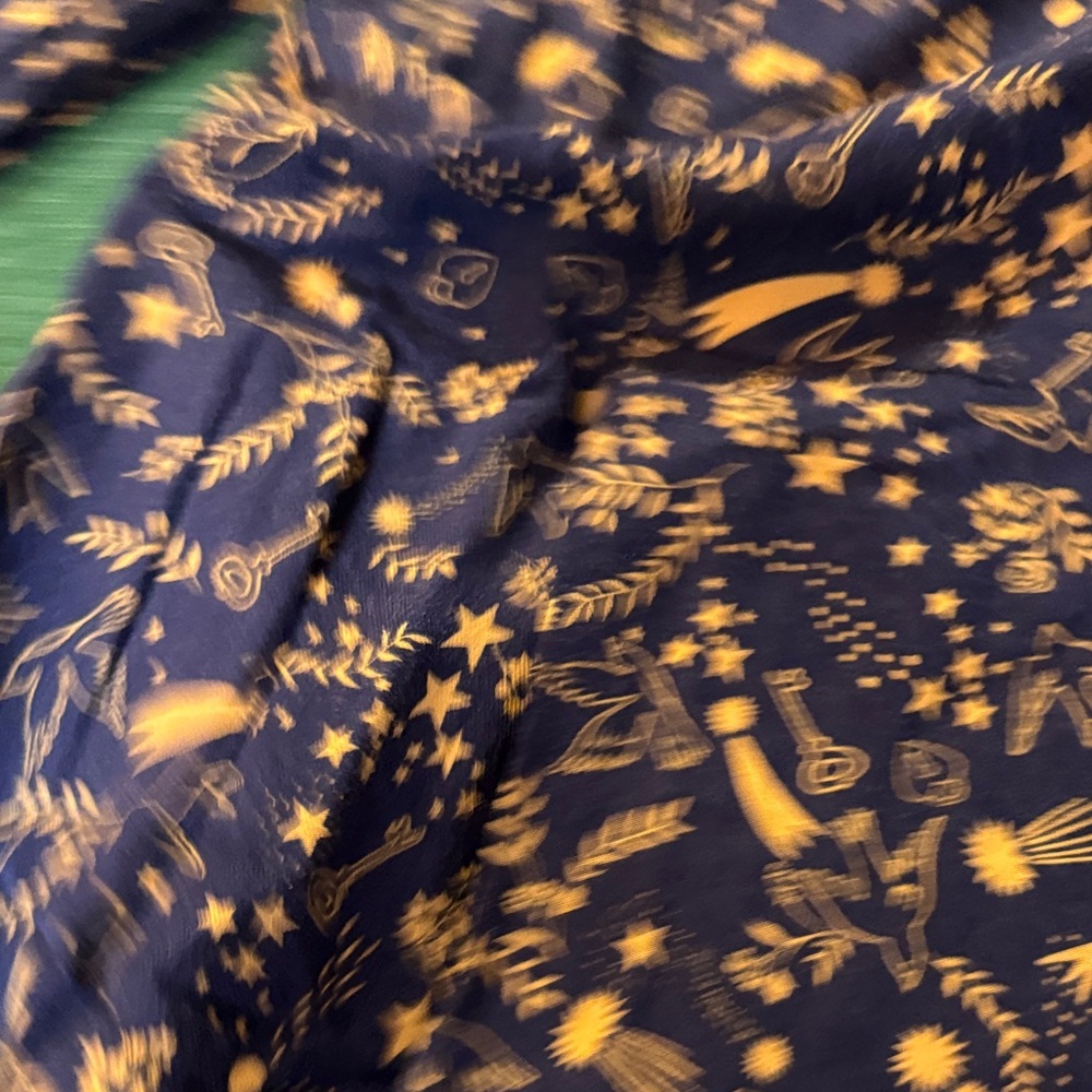 Boden Navy and Gold Floral Midi Dress - Picture 5 of 5